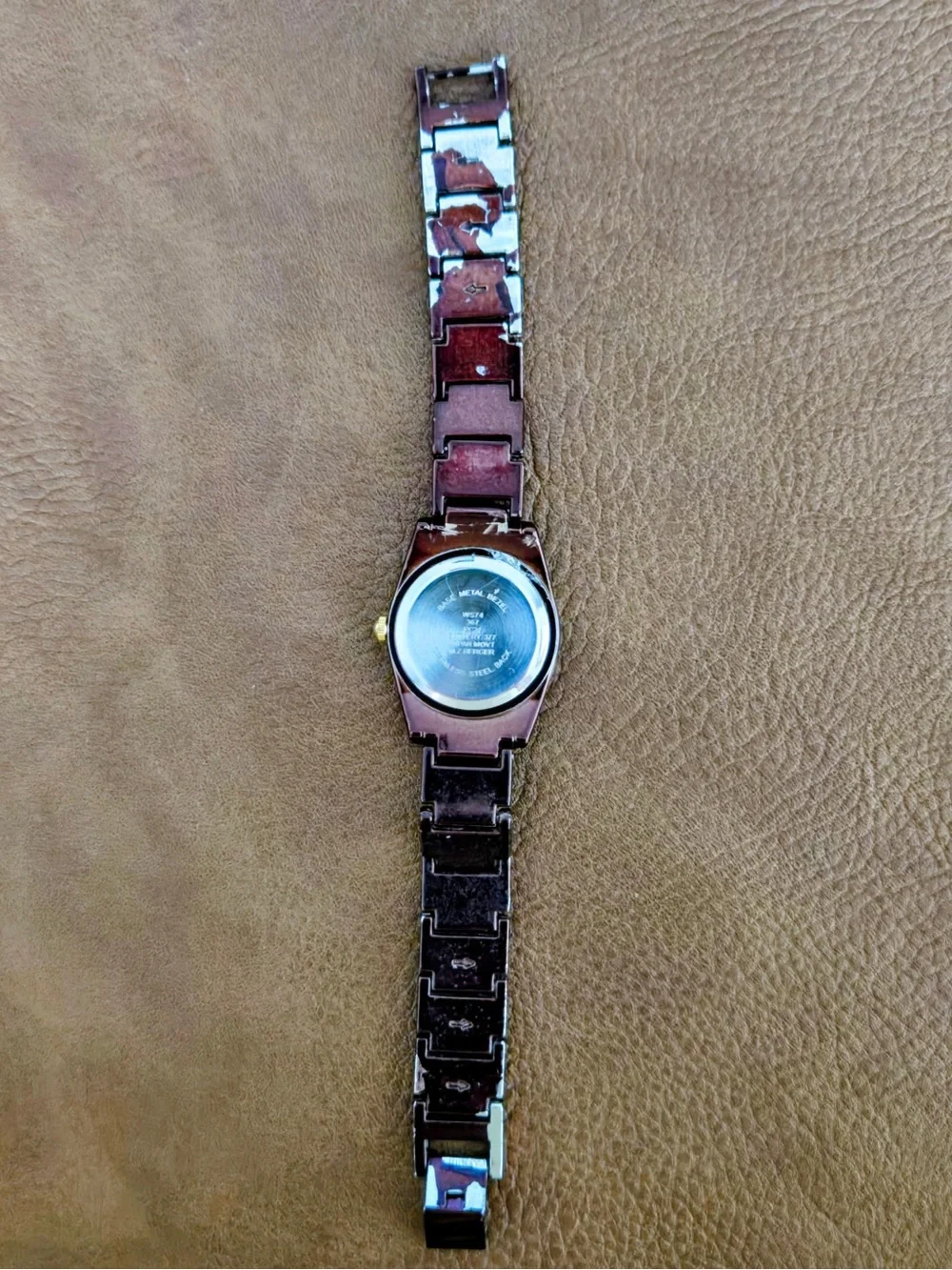 Women's bronze brown Crystal Accent Bracelet Watch - Unbranded